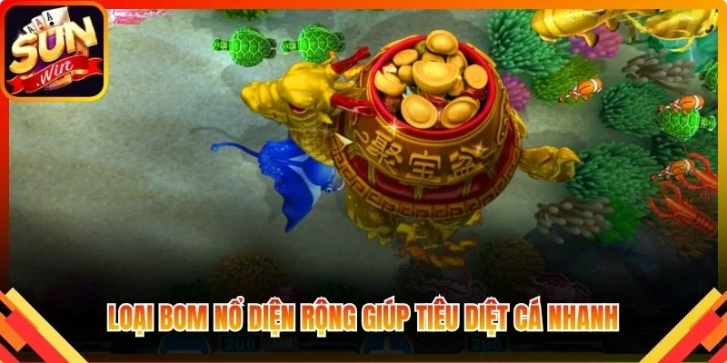 Loại bom nổ diện rộng giúp tiêu diệt cá nhanh chóng